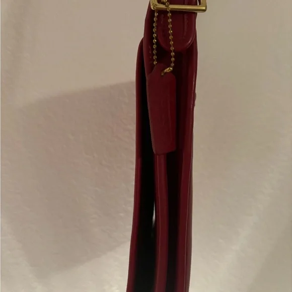 COPY - COACH Like Red Leather Crossbody Carrier - Picture 5 of 6